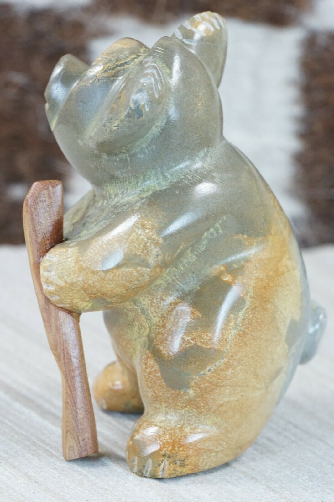Koala Bear Zuni Fetish Carving - Enrike Leekya