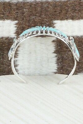 Turquoise & Sterling Silver Bracelet - Cordelia Waatsa