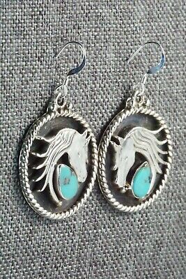 Turquoise & Sterling Silver Earrings - Genevieve Francisco