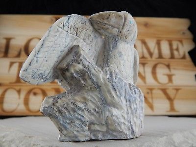 Eagle Zuni Fetish Carving - Evan Cachini - High Lonesome Trading