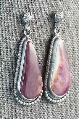 Spiny Oyster & Sterling Silver Earrings - Annie Spencer