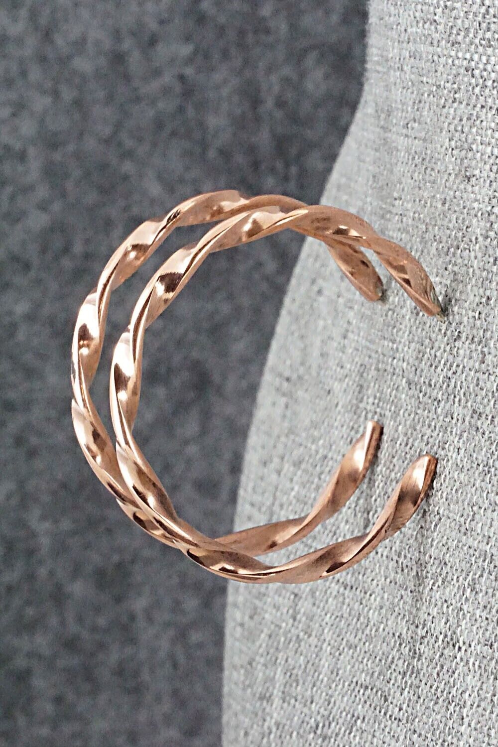 Copper Hoop Earrings - Elaine Tahe