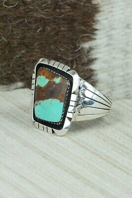 Turquoise & Sterling Silver Ring - Harold Becenti - Size 11