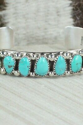 Turquoise & Sterling Silver Bracelet - Darlene Begay