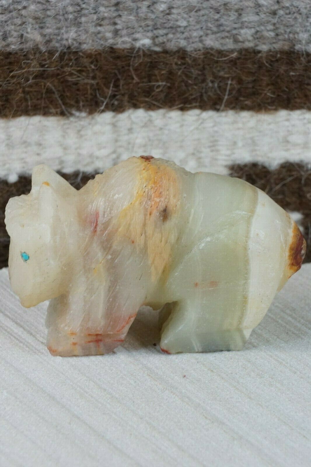 Buffalo Zuni Fetish Carving - Jon Quam - High Lonesome Trading
