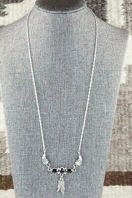 Onyx & Sterling Silver Necklace - Sadie Jim