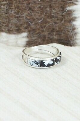 White Buffalo & Sterling Silver Ring - Gloria Waseta - Size 6.25