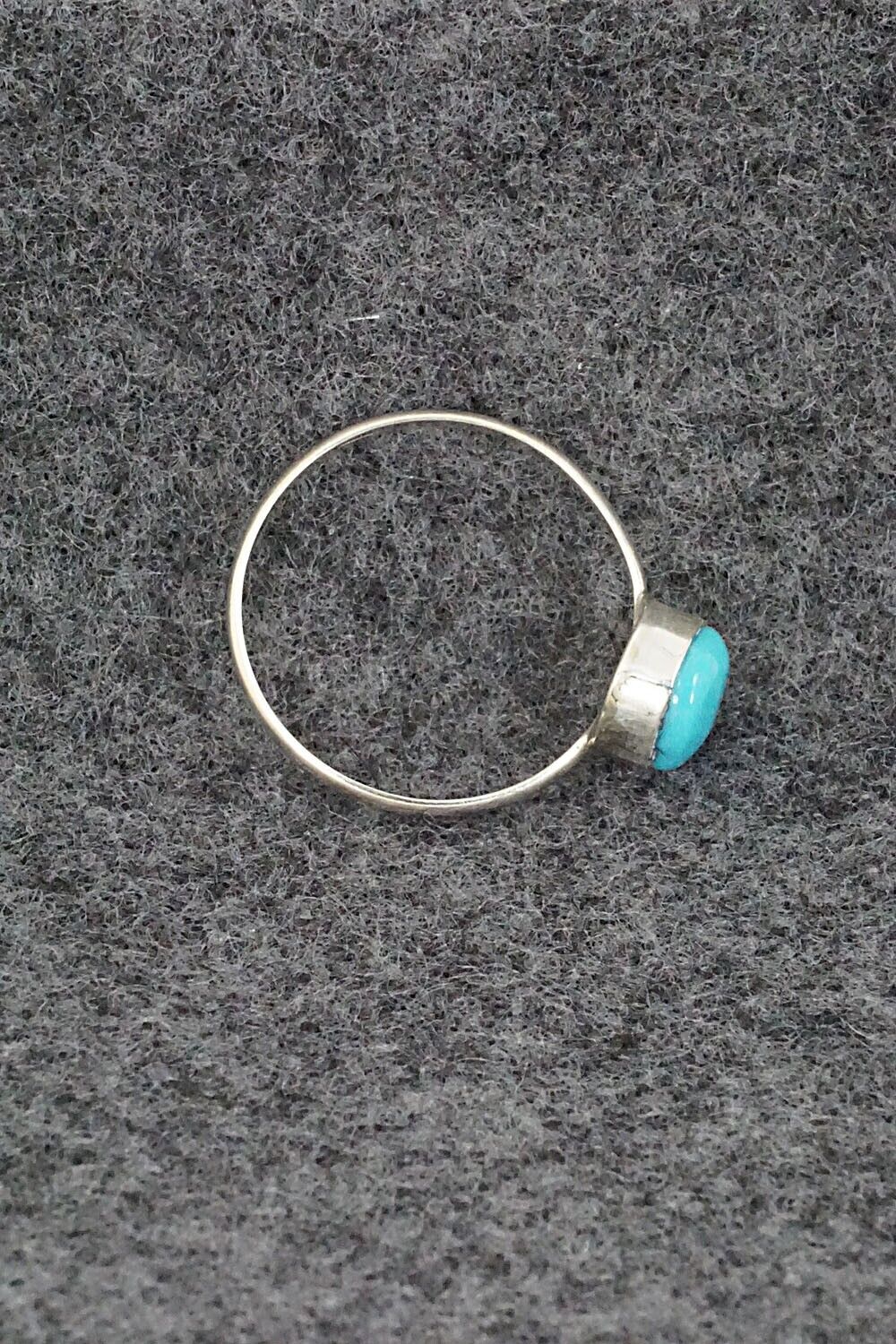 Turquoise & Sterling Silver Ring - Trista Slow - Size 6.5