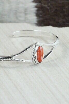 Navajo Spiny Oyster & Sterling Silver Bracelet - Grace Kenneth