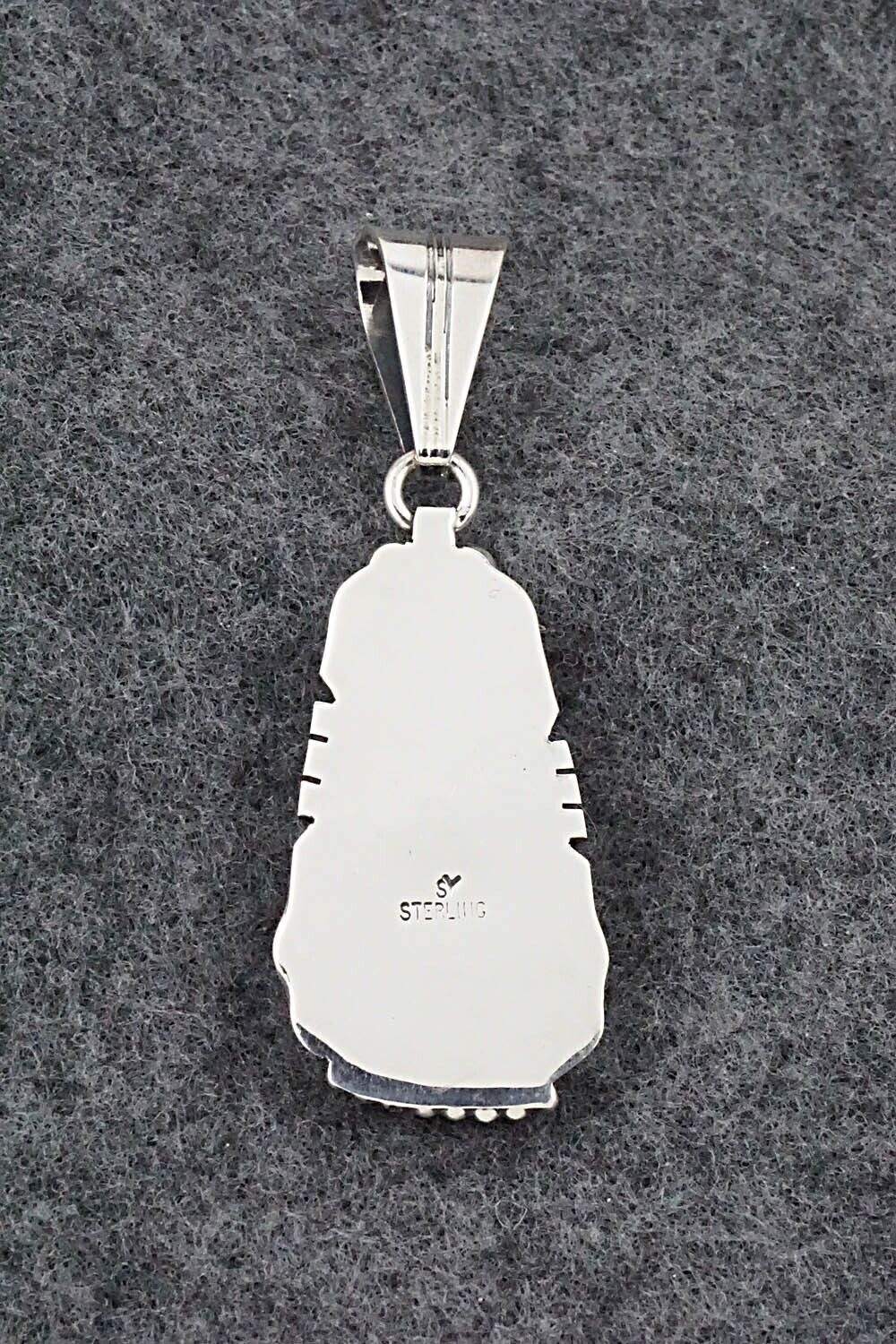 White Buffalo & Sterling Silver Pendant - Samuel Yellowhair