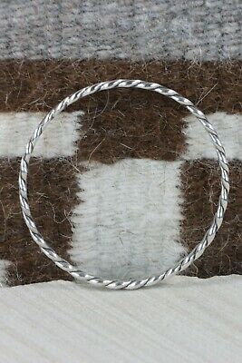 Navajo Sterling Silver Bangle - Elaine Tahe