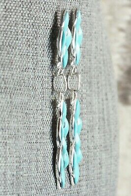 Turquoise & Sterling Silver Earrings - Derrick & Lorelia Chavez