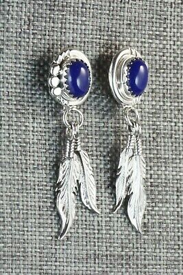 Lapis & Sterling Silver Earrings - Etta Larry