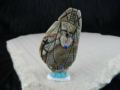 Corn Maiden - Zuni Fetish - Vickie Quandelacy - Zuni Corn Maiden Carving - High Lonesome Trading
