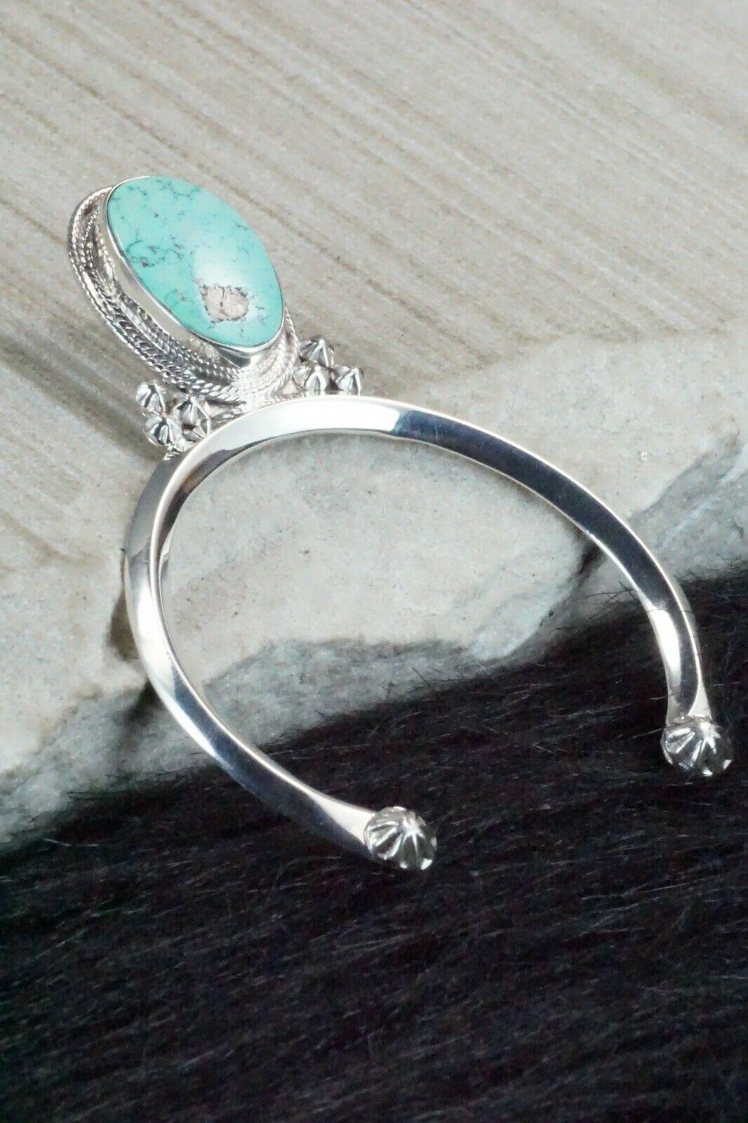 Turquoise & Sterling Silver Naja - Clarence Long