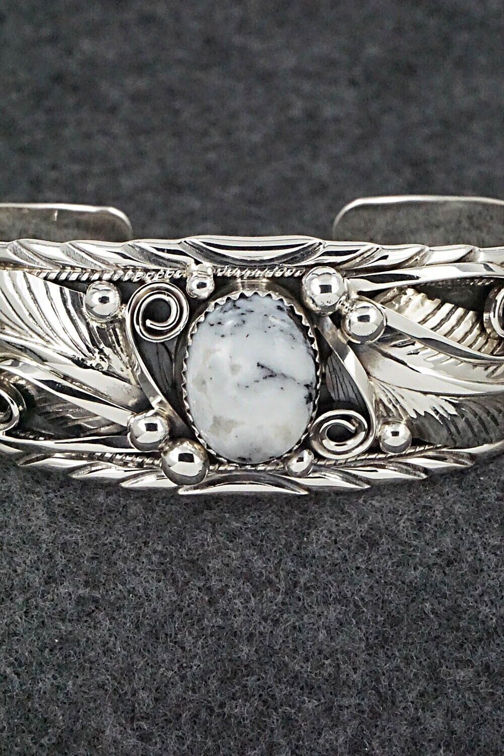 White Buffalo & Sterling Silver Bracelet - Davey Morgan