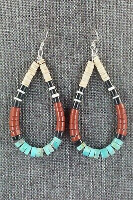 Multi Stone & Sterling Silver Earrings - Torevia Crespin