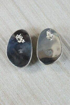 Turquoise & Sterling Silver Earrings - Raymond Delgarito - High Lonesome Trading