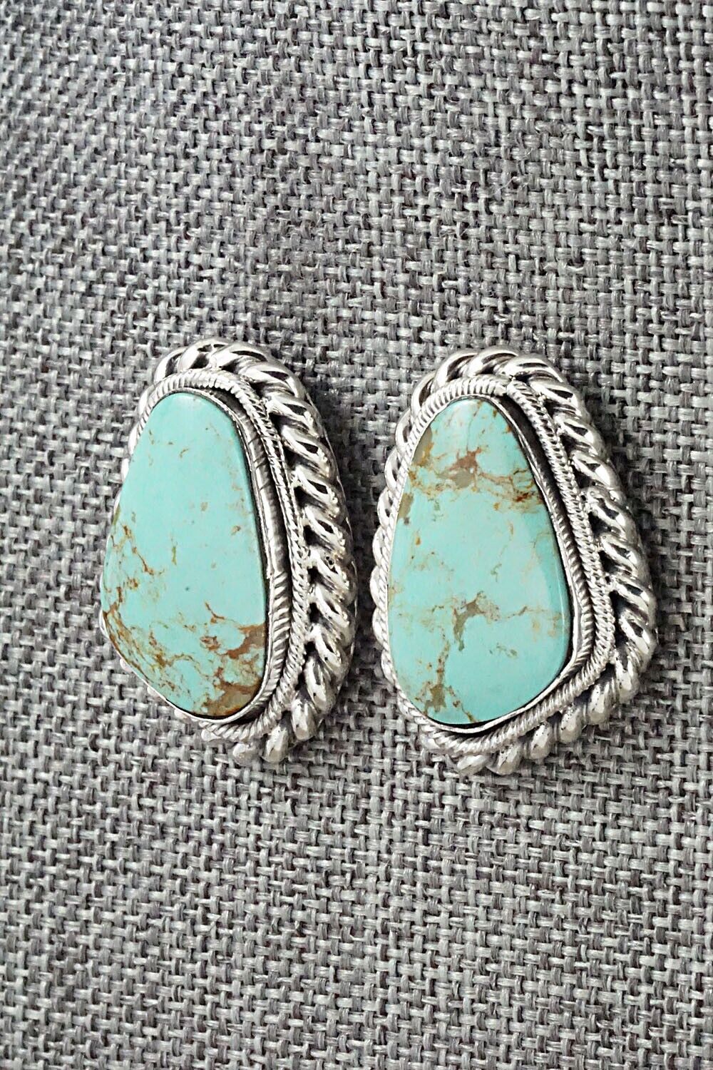 Turquoise and Sterling Silver Earrings - Sharon McCarthy