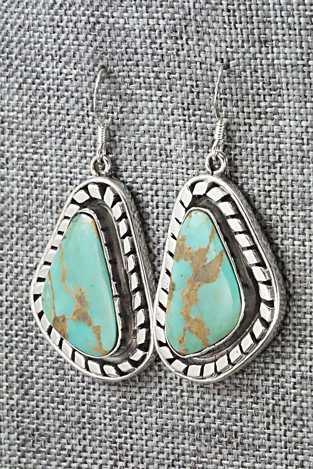 Turquoise and Sterling Silver Earrings - Sharon McCarthy