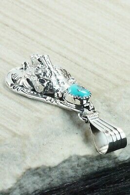Turquoise and Sterling Silver Pendant - Henry Attakai