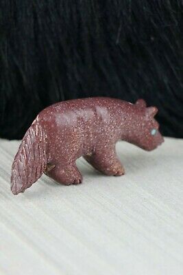 Wolf Zuni Fetish Carving - Andres Quandelacy - High Lonesome Trading