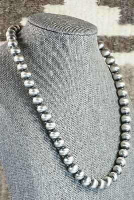 Navajo Sterling Silver Pearl Necklace - Jan Mariano