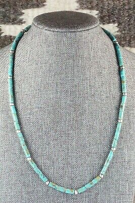 Turquoise & Sterling Silver Necklace - Navajo