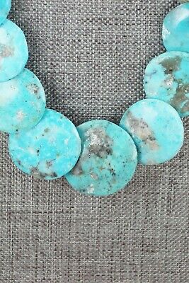 Turquoise & Sterling Silver Necklace - Joe Garcia