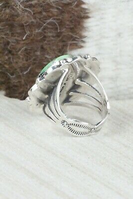 Turquoise & Sterling Silver Ring - Tom Lewis - Size 7