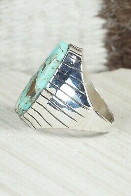 Turquoise and Sterling Silver Ring - Ray Jack - Size 9.5