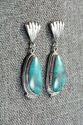 Navajo Turquoise & Sterling Silver Earrings - Sharon McCarthy