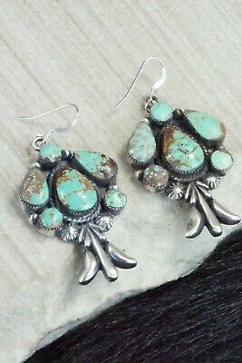 Turquoise & Sterling Silver Earrings - Bobby Platero