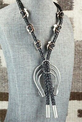 Turquoise & Sterling Silver Bolo Tie - Raymond Delgarito