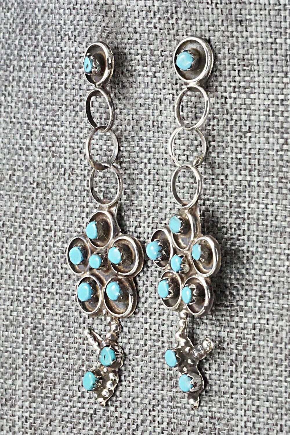 Turquoise & Sterling Silver Earrings - Marlon Quam