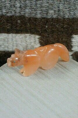 Wolf Zuni Fetish Carving - Rosella Soseeah - High Lonesome Trading