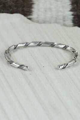 Navajo Sterling Silver Bracelet - Elaine Tahe