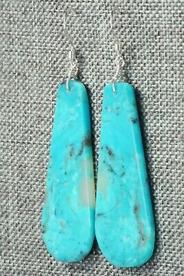 Turquoise & Sterling Silver Earrings - Lupe Lovato