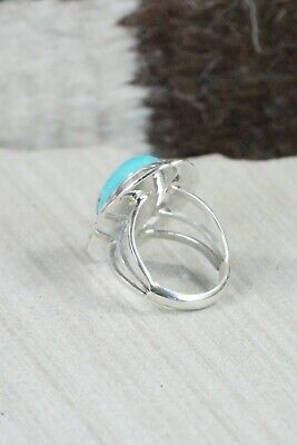 Turquoise & Sterling Silver Ring - Samuel Yellowhair - Size 5.75
