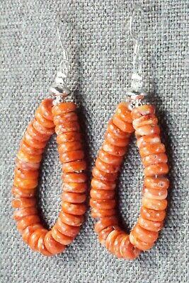 Spiny Oyster & Sterling Silver Earrings - Louise Joe