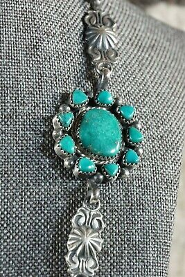 Turquoise & Sterling Silver Necklace - Annie Spencer - Navajo
