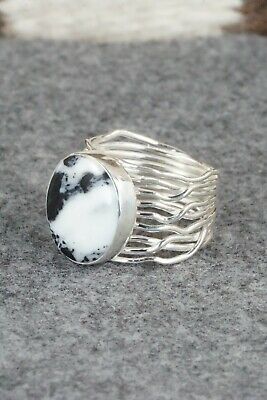 White Buffalo & Sterling Silver Ring - Murphy Platero - Size 7.5