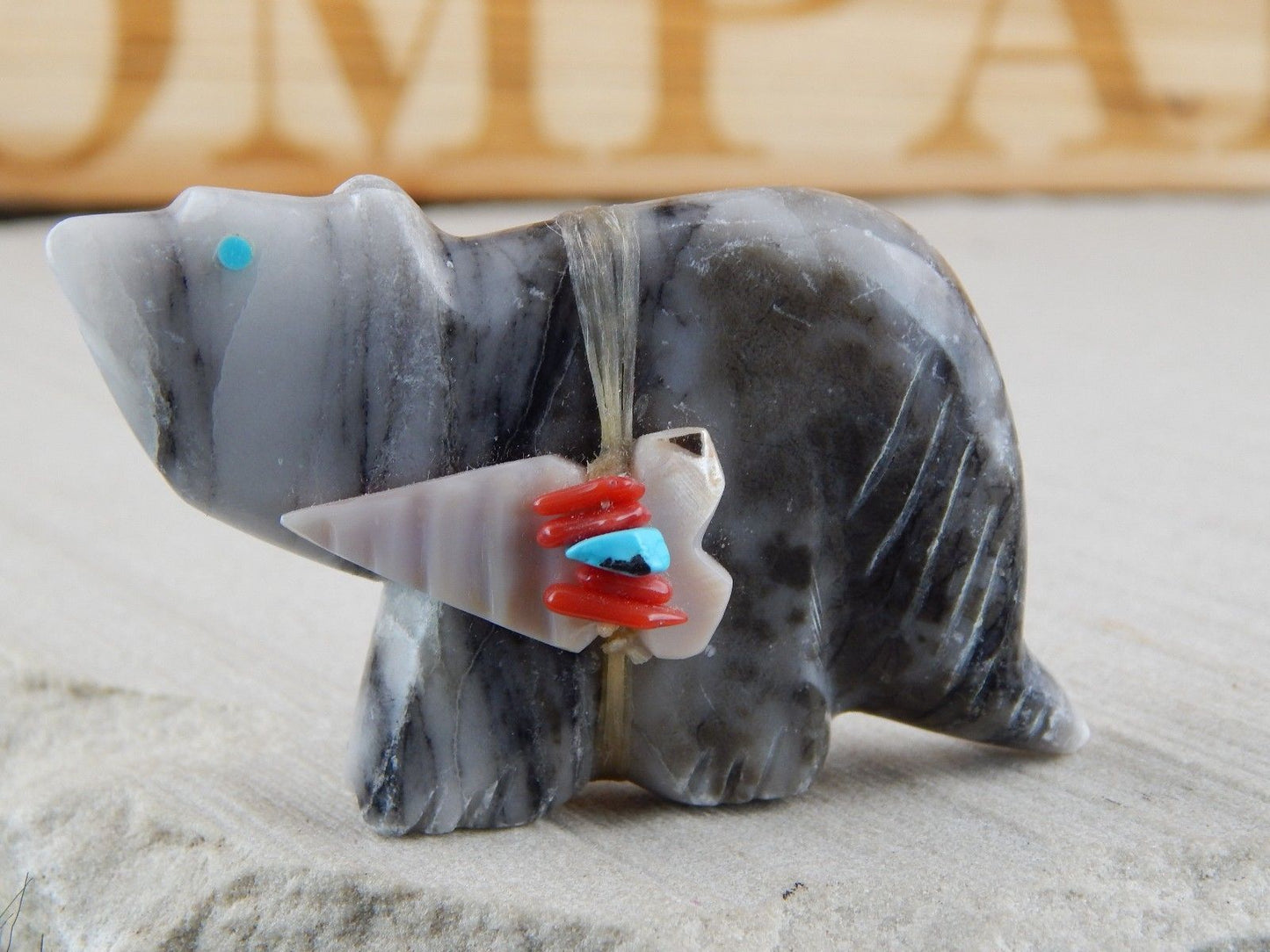 Bear Zuni Fetish Carving - Lena Boone - High Lonesome Trading