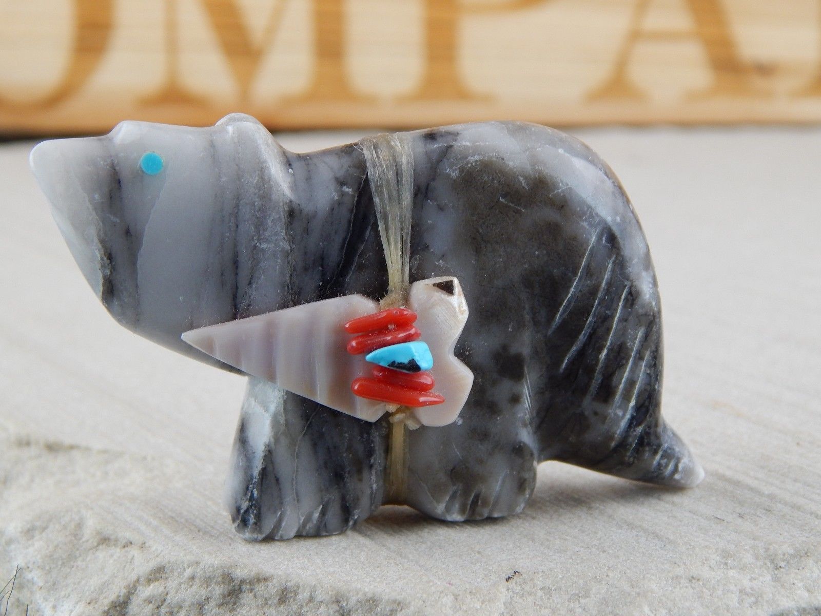 Bear Zuni Fetish Carving - Lena Boone - High Lonesome Trading
