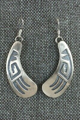 Navajo Sterling Silver Earrings - Charlie Yazzie - High Lonesome Trading
