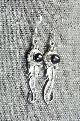 Onyx & Sterling Silver Earrings - Judy Largo