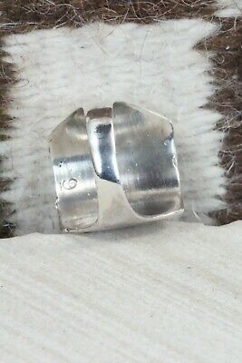 Turquoise, Coral and Sterling Silver Ring - Wilbur Myers - Size 9