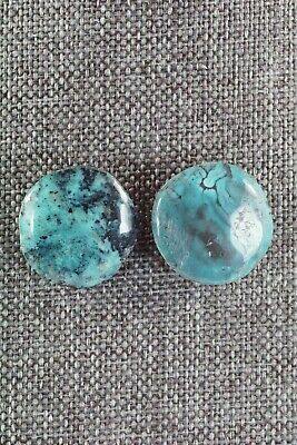 Turquoise & Sterling Silver Earrings - Joann Garcia - Santo Domingo - High Lonesome Trading