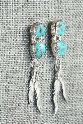 Turquoise & Sterling Silver Earrings - Annie Spencer