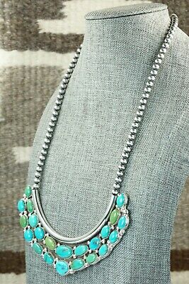 Turquoise & Sterling Silver Necklace - Roberta Begay